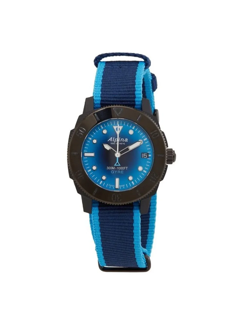 NWT Alpina Seastrong Diver Gyre Automatic Blue Dial Ladies Watch